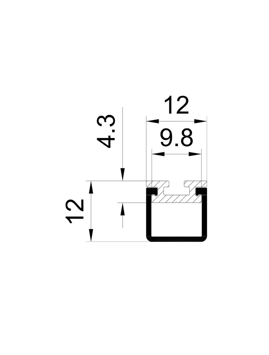 ** Profil aluminiu cu dispersor HL-A090 Elmos