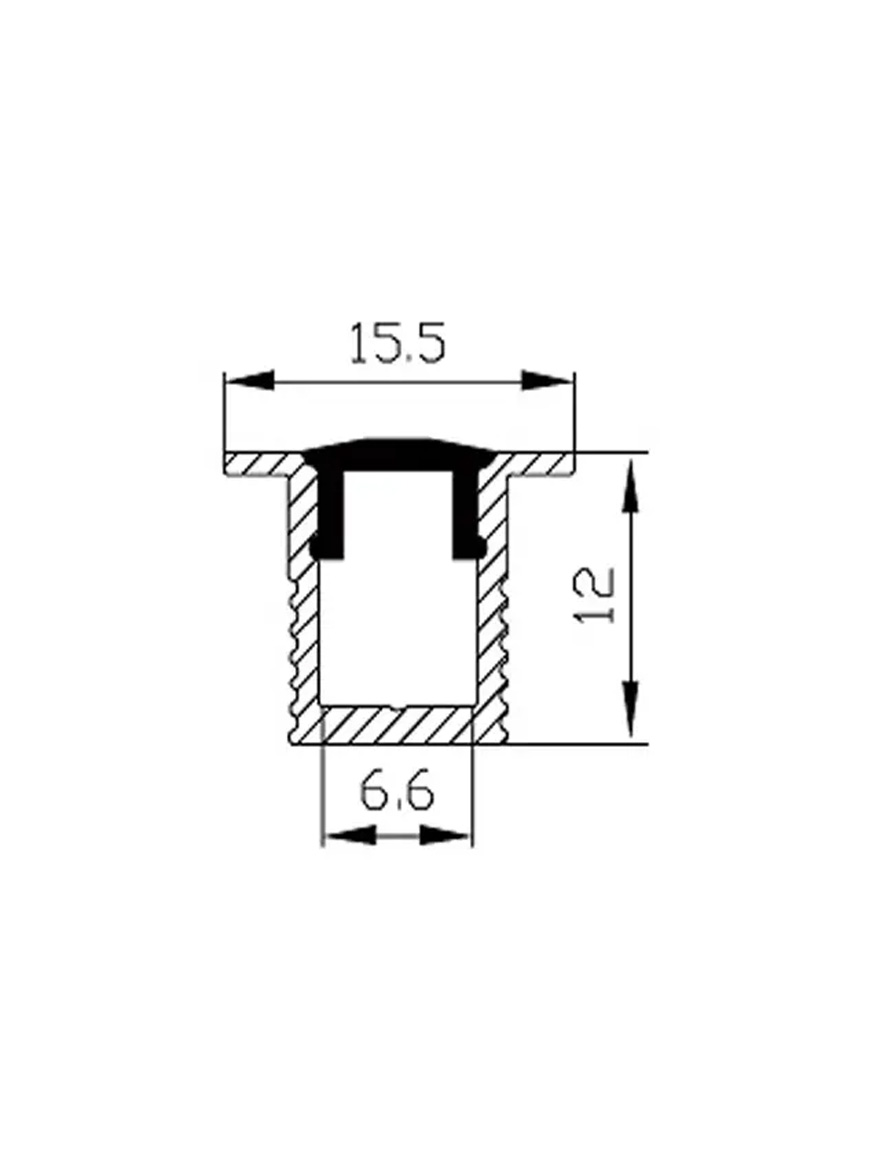 Profil aluminiu cu dispersor HL-A065 Elmos