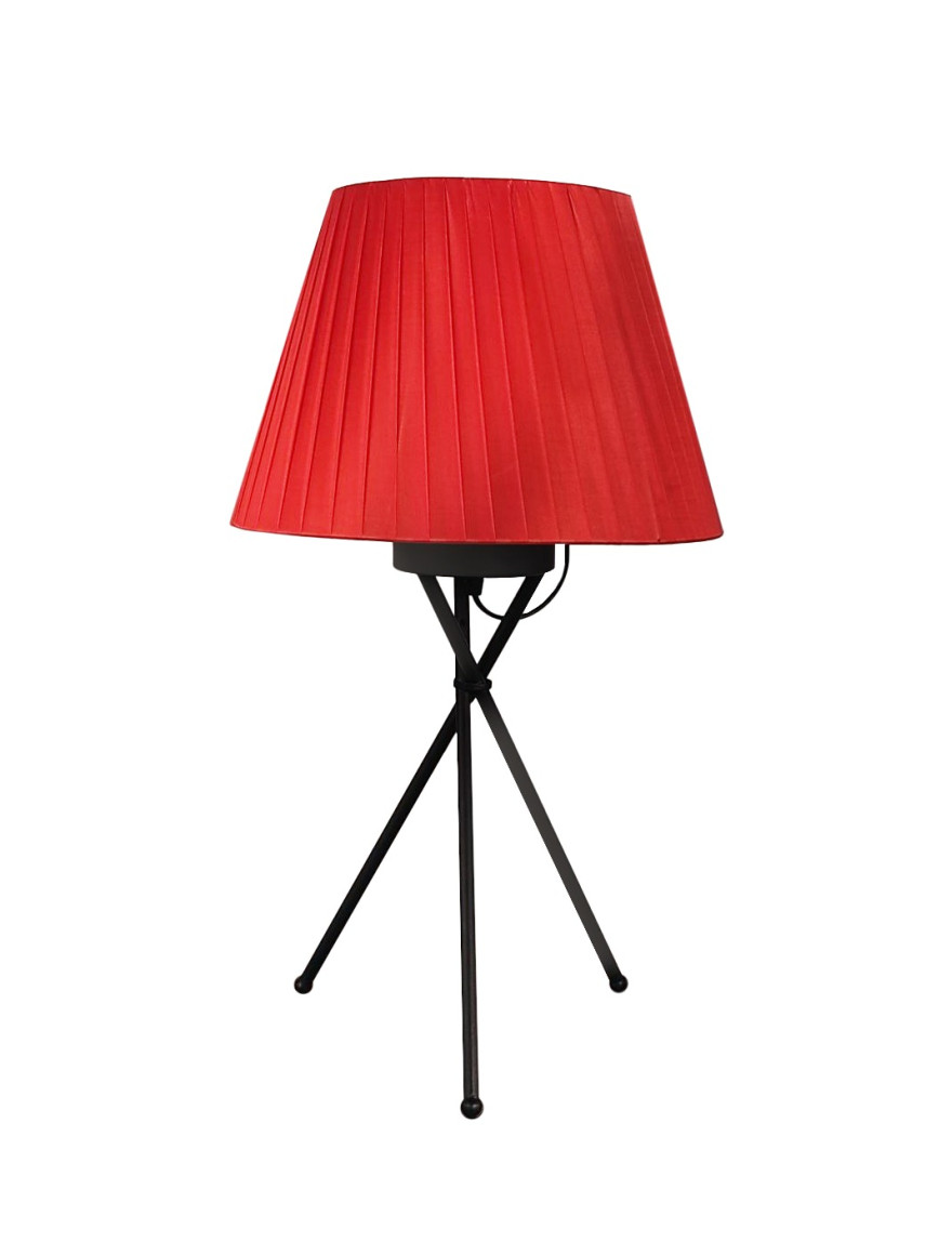 Lampă de masă JH-578 D35xH55cm, E27/1,Metal+Cloth,Red LuminaLED