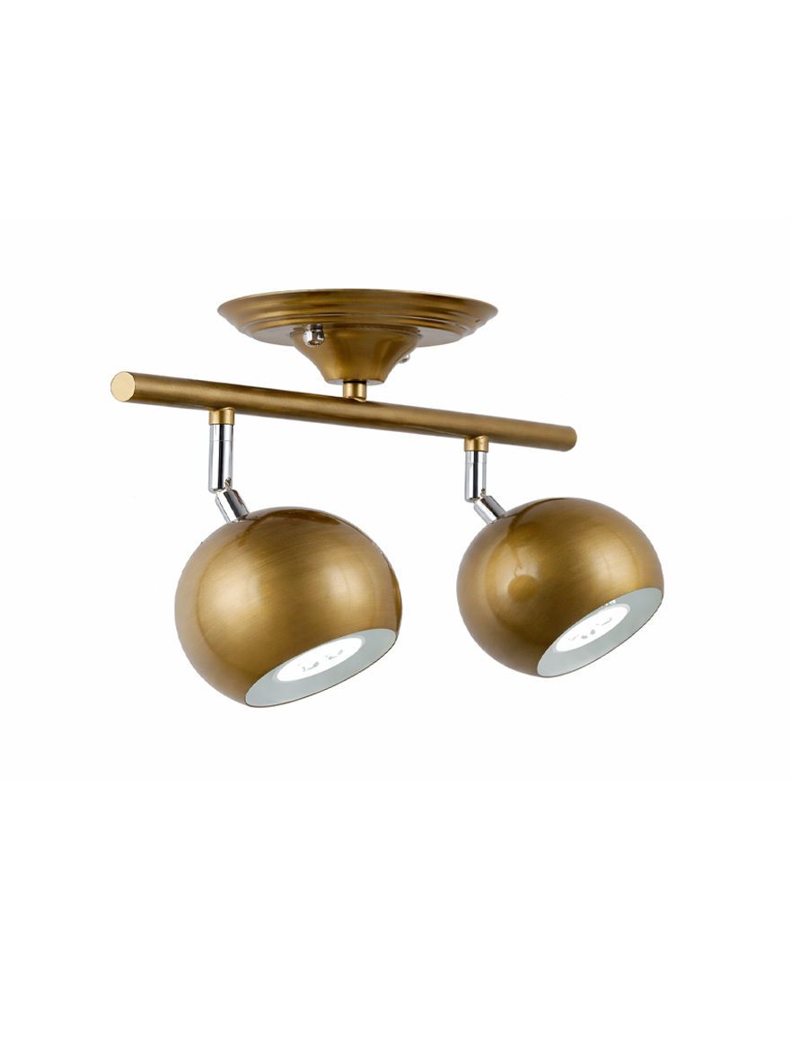 Настенный светильник (бра) JH-632 L38D1212, E27/2, Золотистый металл LuminaLED