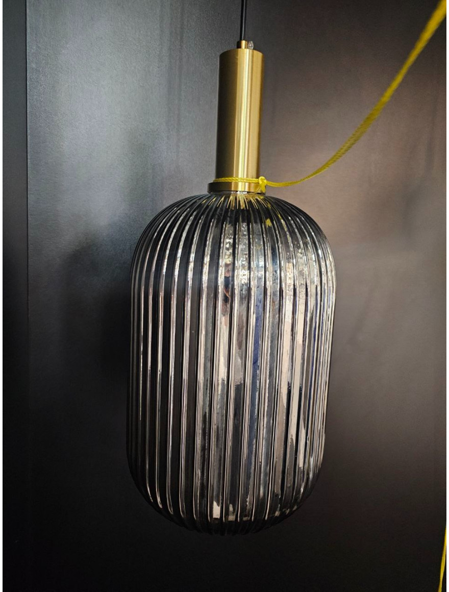 Lustră JH-530 D20x33cm, E27/1,Glass,Smoke Grey LuminaLED