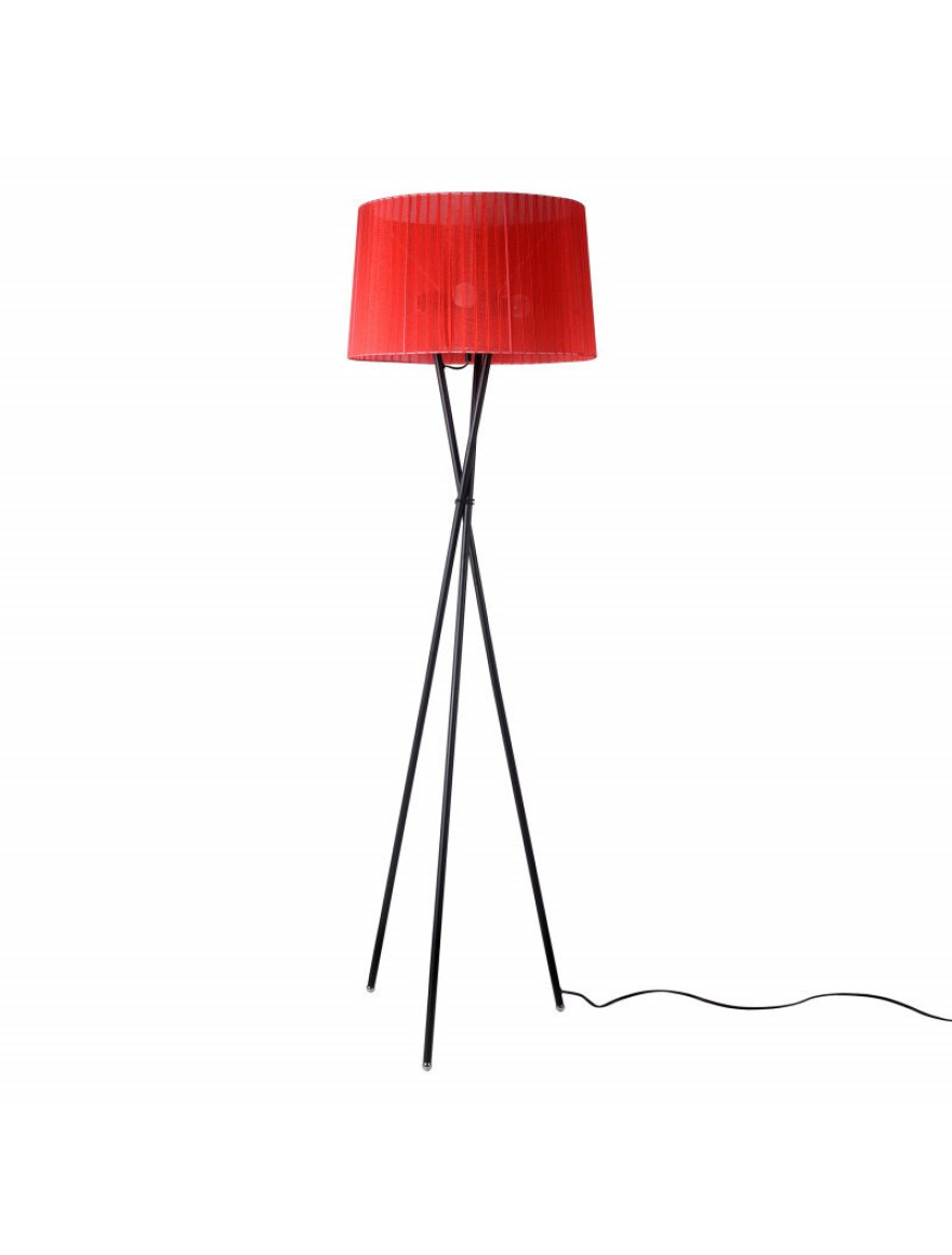 Lampadar JH-579 D55xH160cm, E27/1,Metal+Cloth,Red