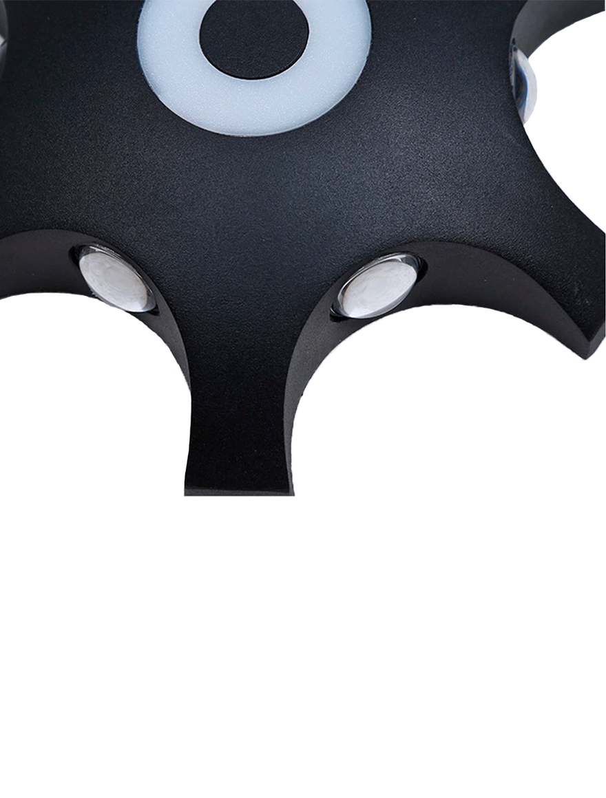 Aplică LED MK/SG-2267/6+2 IP54 225x50mm 1/6W+2W 3000K neagră LuminaLED