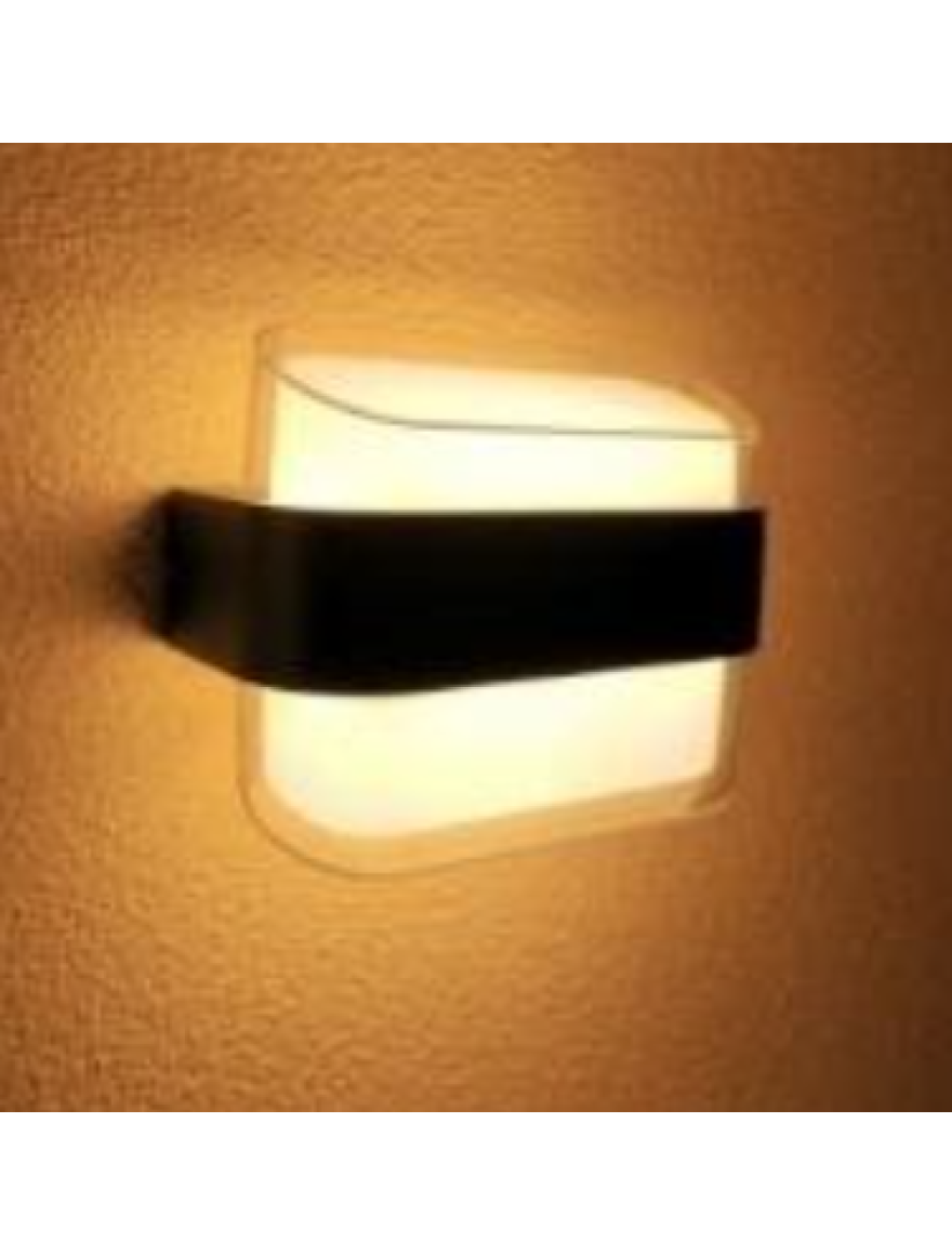 Aplică LED MK/SG-1035-2 IP54 160x130x75mm 2/6W 3000K neagră LuminaLED