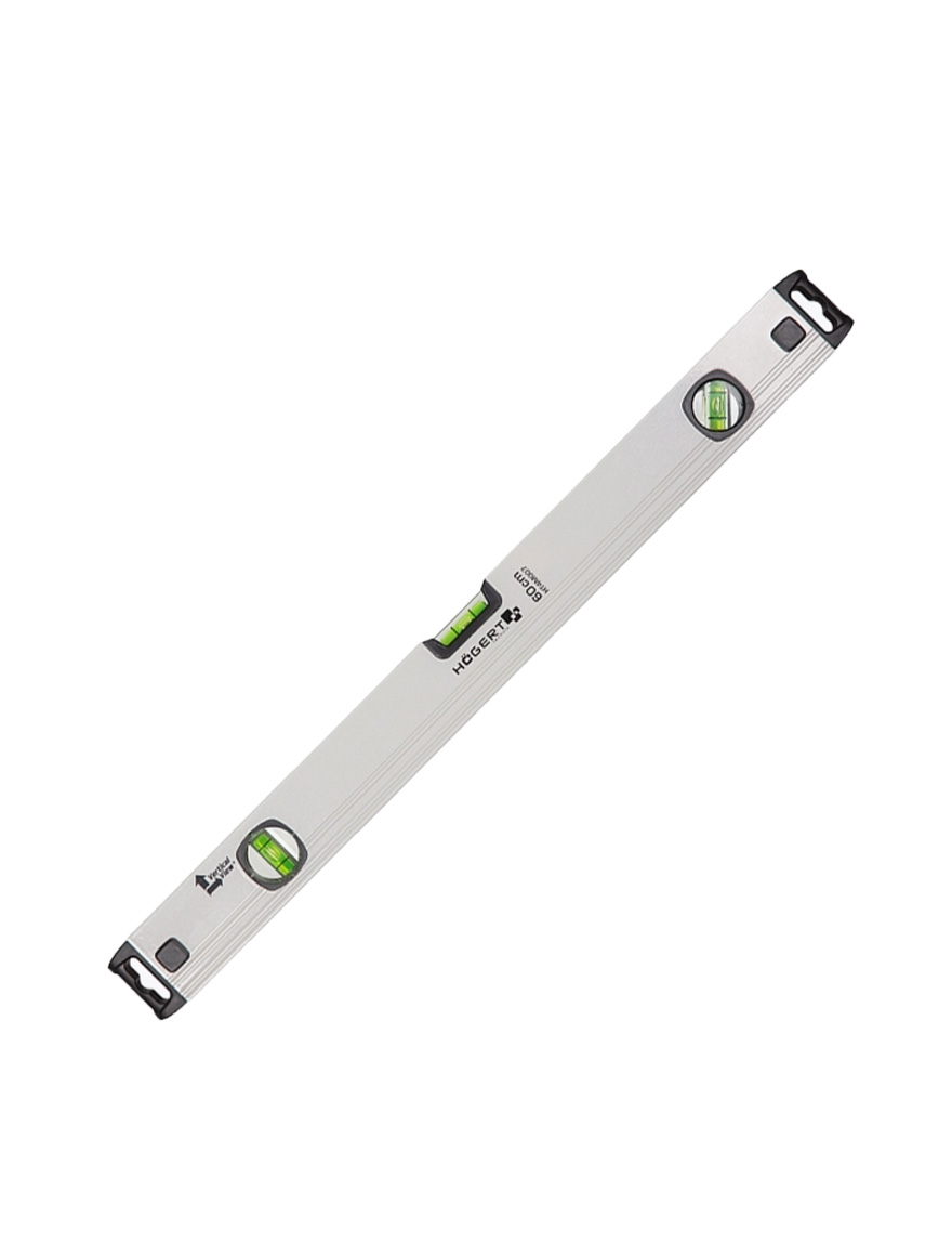Nivelă din aluminiu 60 см, (3-х bule), vizor vertical HOGERT