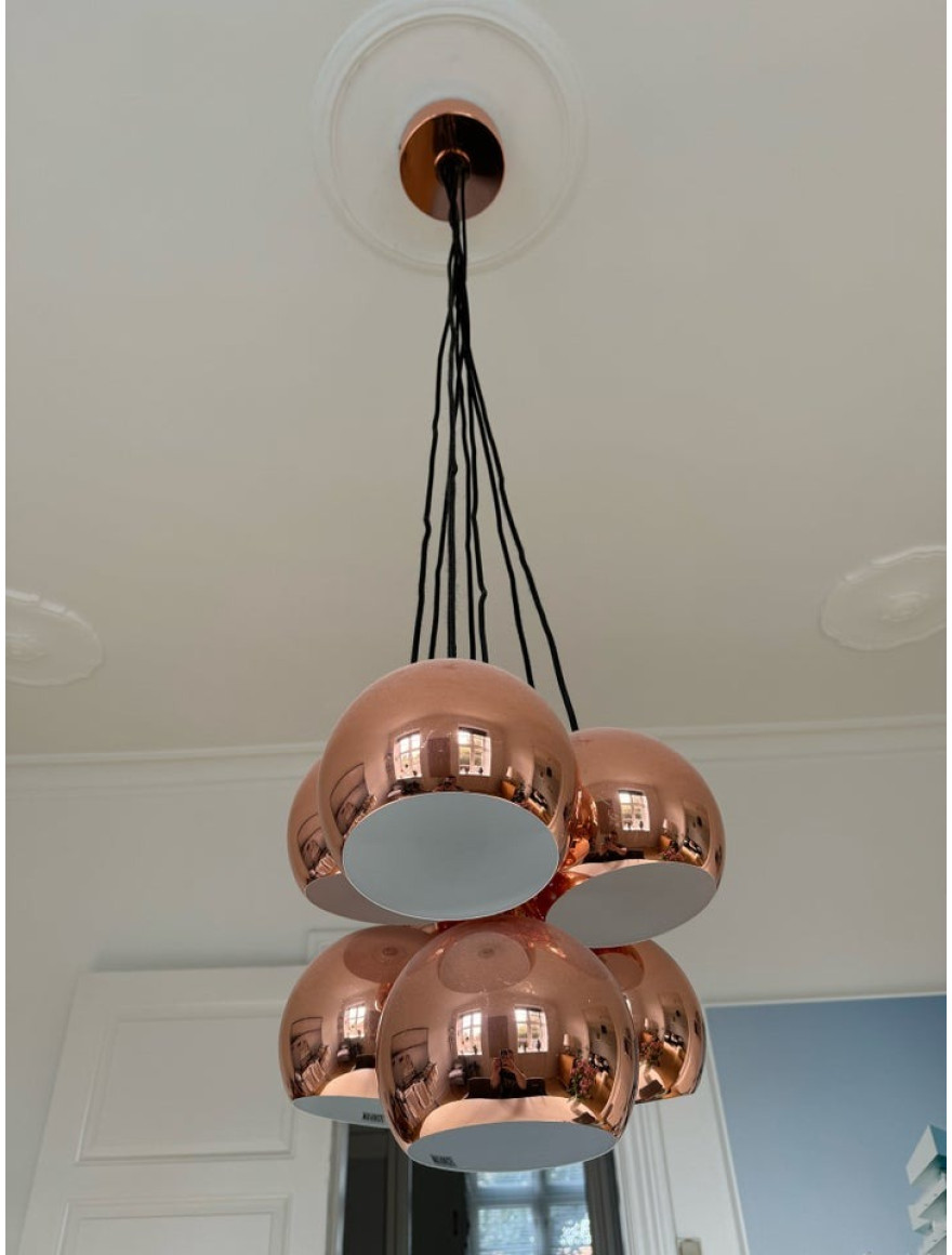 Lustră JH-451 D15xH15cm, E27/7,Metal Rose electroplating LuminaLED