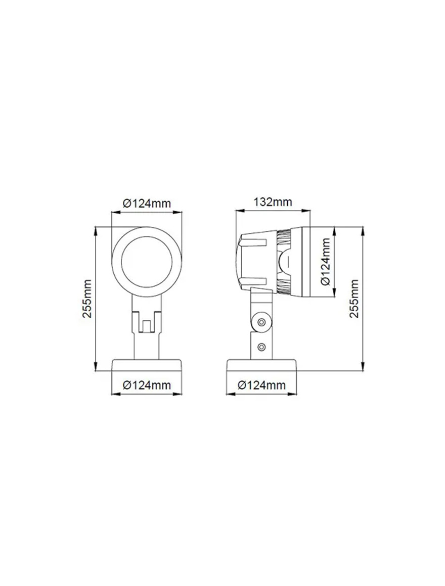* Projec. p/u Il FASADELOR LED 22W Lm2595 220V 3000K  IP66 RIGHTLIGHT