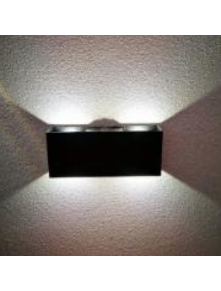 Aplică LED MK/SG-2272-4 IP54 245x100x50mm 4X3W 3000K neagră LuminaLED