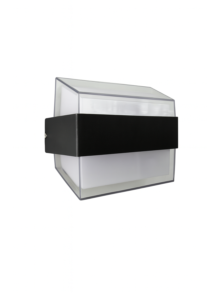 Aplică LED MK/SG-1036-2 IP54 160x130x75mm 2/6W 3000K neagră LuminaLED