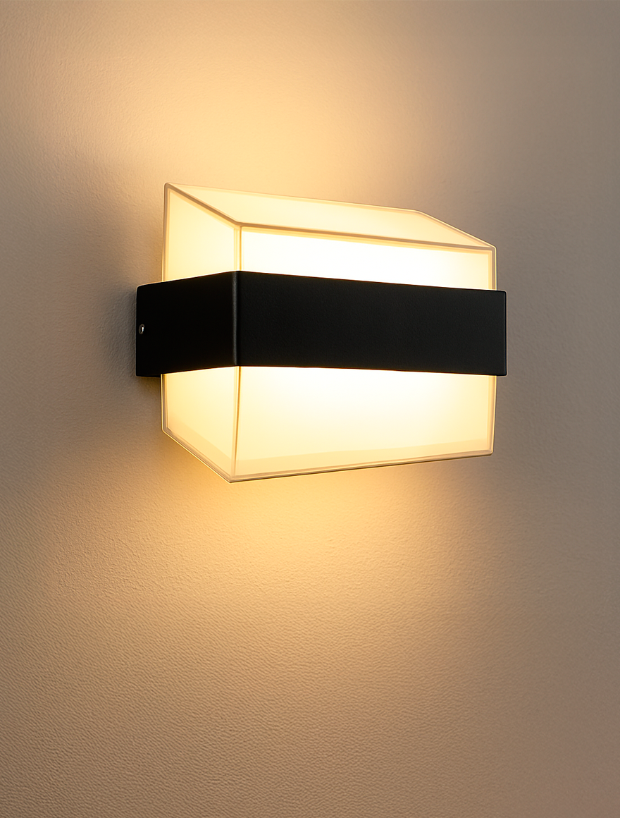 Aplică LED MK/SG-1038-2 185x80x85mm 2/6W 3000K neagră LuminaLED