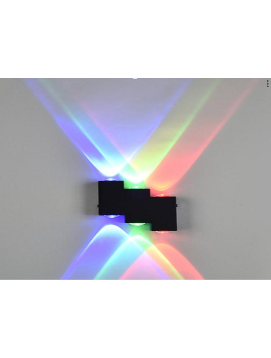 Aplică LED MK/SG-MJ006 IP65 120x140x35mm 6/1W RGB neagră LuminaLED