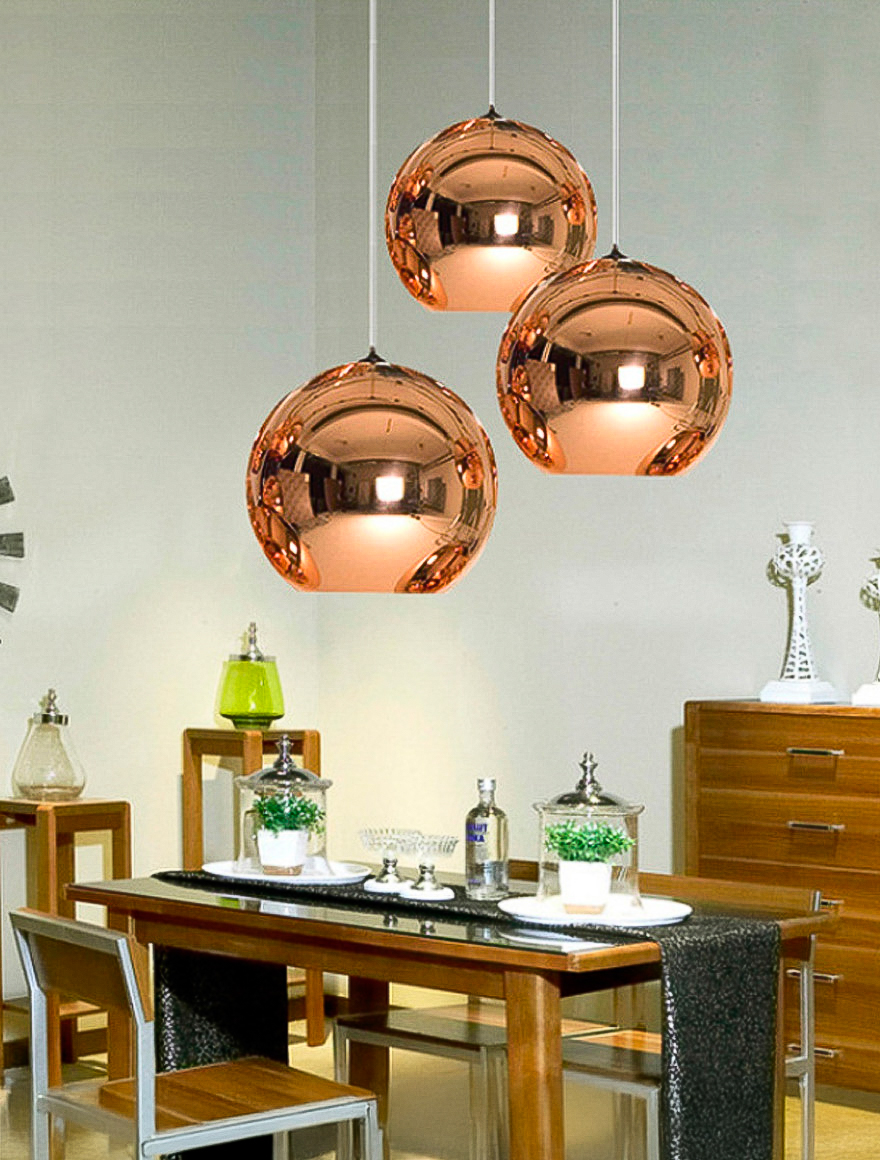 Lustră JH-463 D20xH20cm, E27/3,Glass,Copper or Gold LuminaLED