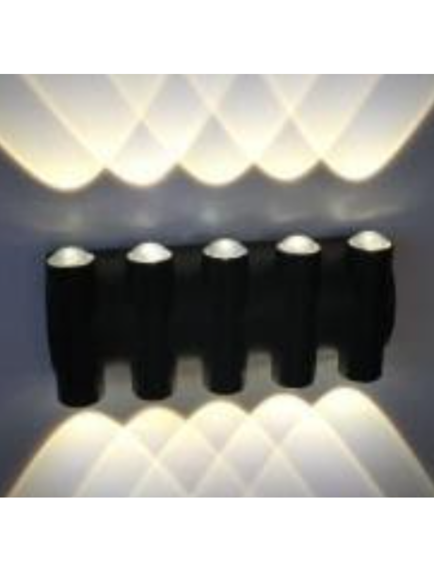 Aplică LED MK/SG-2266-10 IP54 235x100x45mm 10/1W 3000K neagră LuminaLED