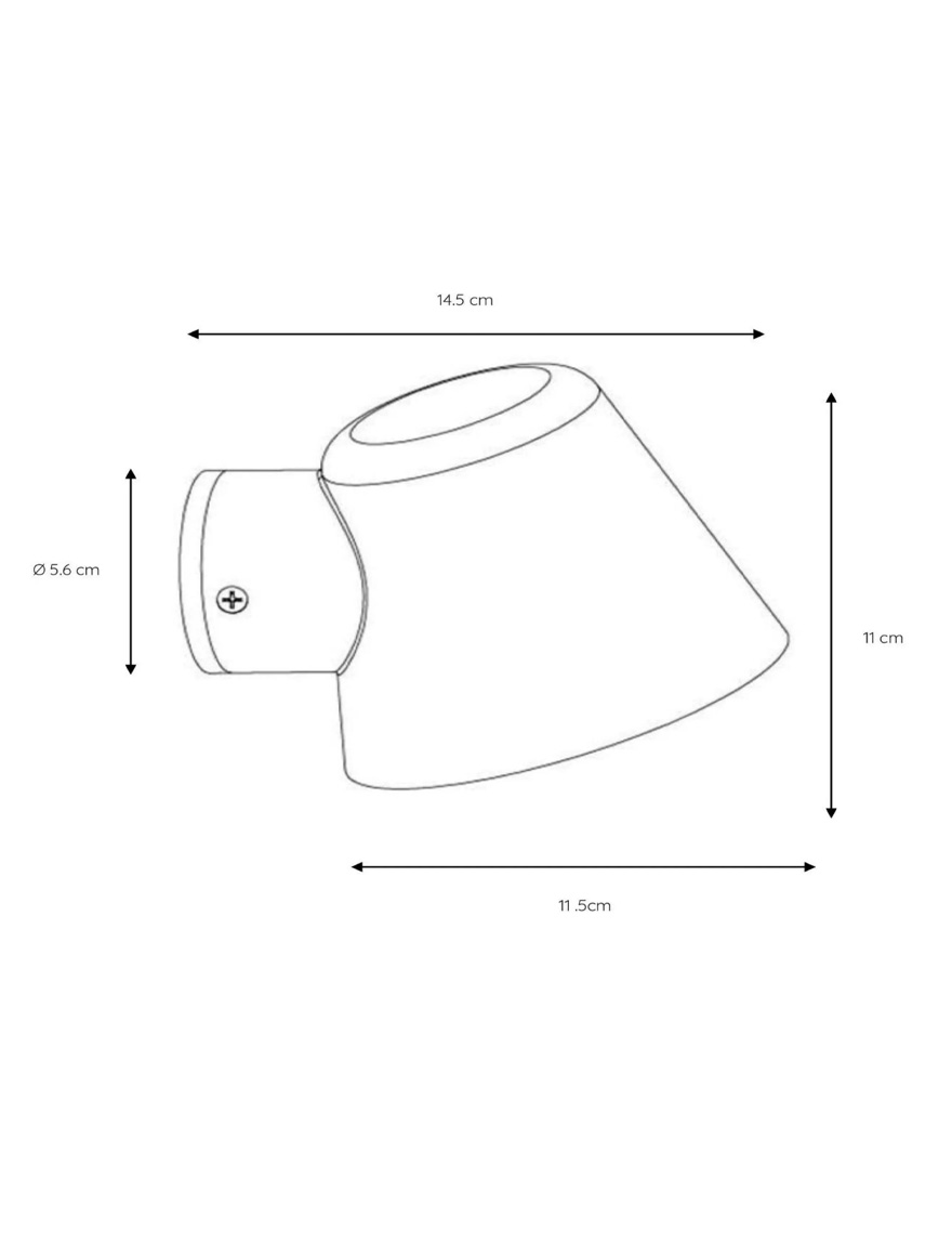 Corp de iluminat grădină GU10/IP44/220V/antacit VITO GENT-W1