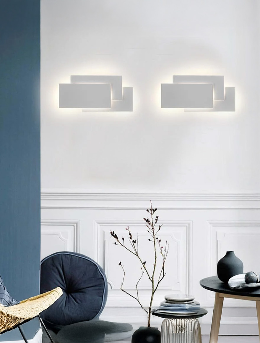 Светодиодный настенный светильник SG-8027 IP20 210x90x60 мм 3/4 Вт 3000 К белый LuminaLED