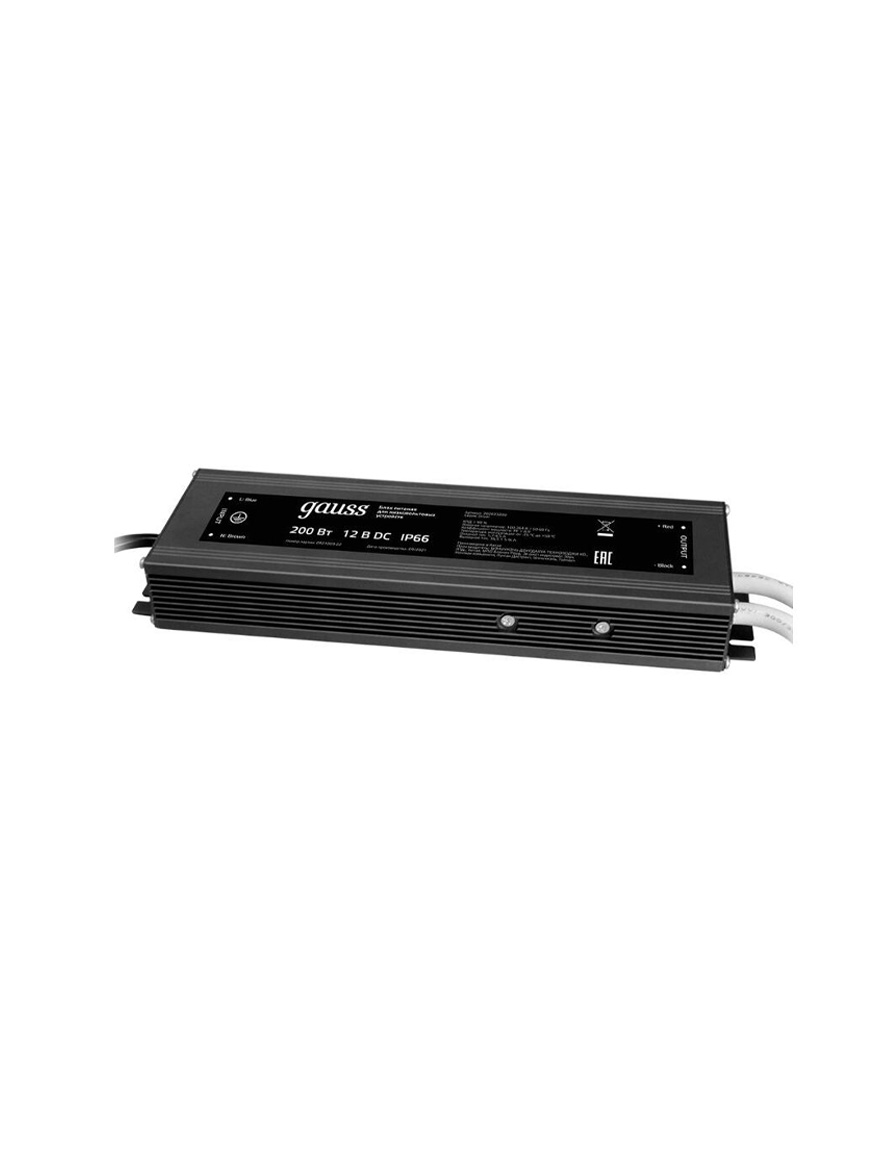 * Bloc de alimentare bandă LED 200W/12V/IP66/GAUSS PS