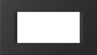Рамка LINE 4M, черный матовый