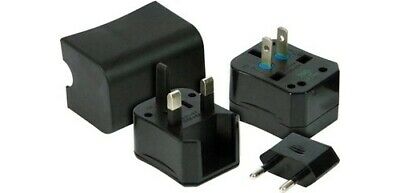 Adaptor p/u auto EU/UK/US STANDART negru 87881