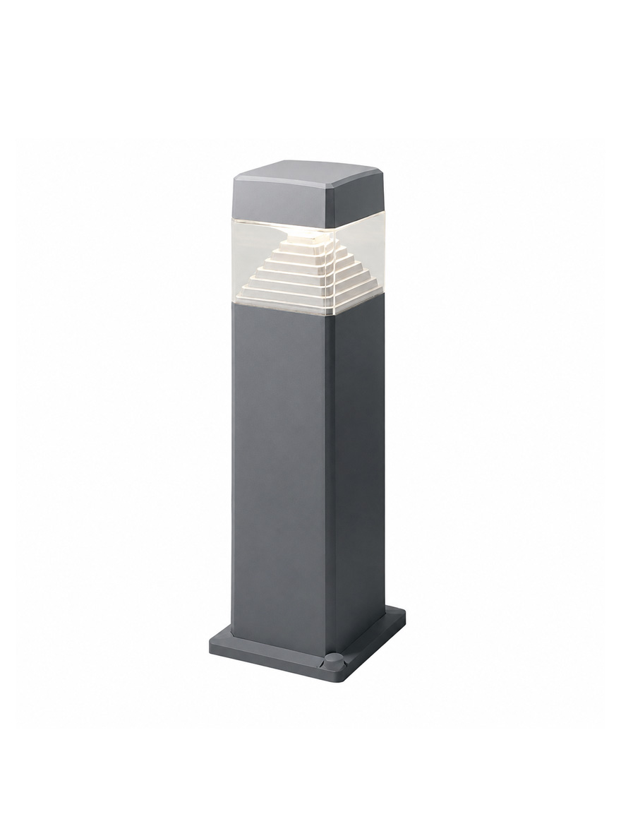 * Corp de il. ESTER 500 stâlp gri transp. GX53 LED 7W 2,7-4-6,5K FUMAGALI