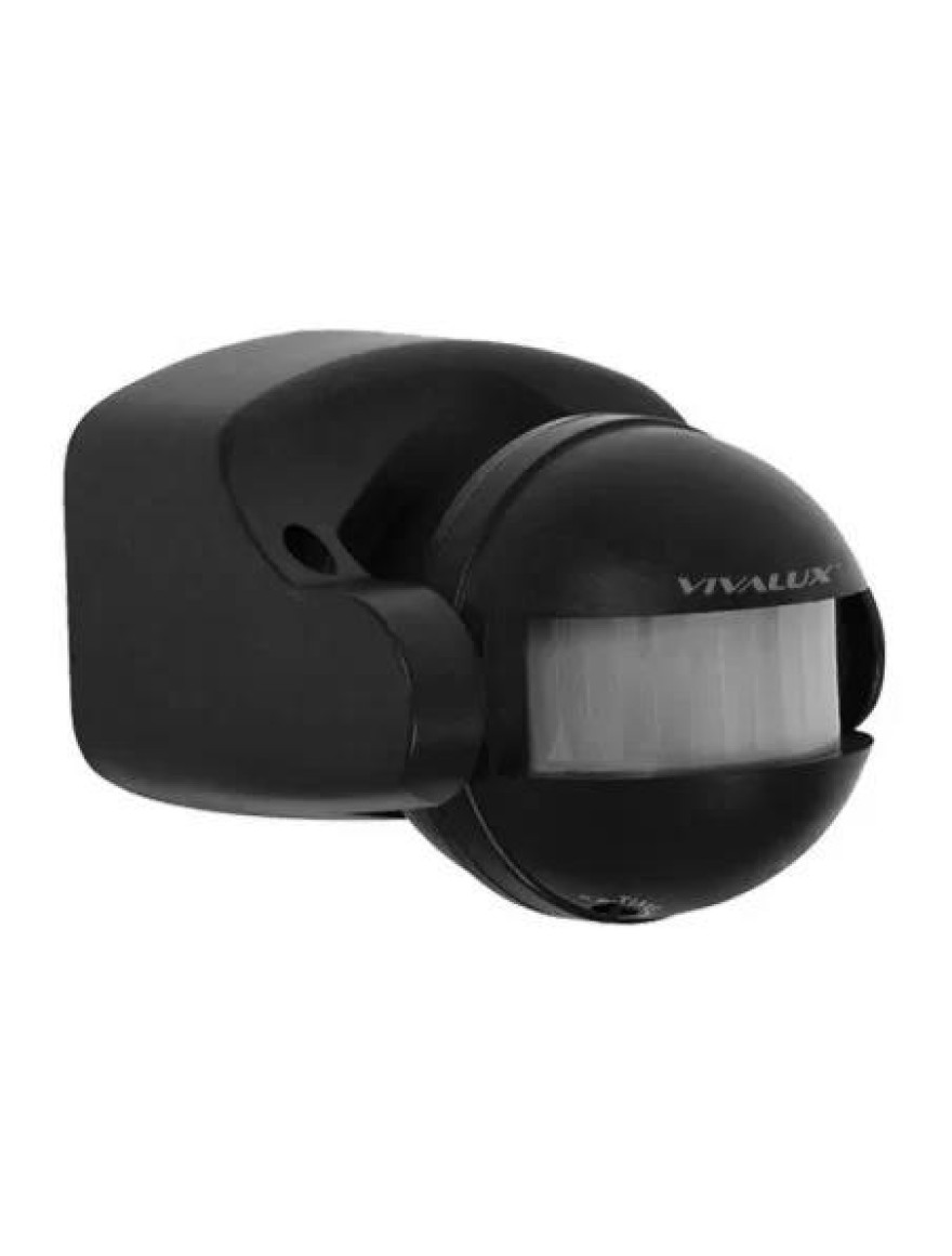 Senzor mișcare SR18-B,180°,negru,IP44, FLEX, Vivalux