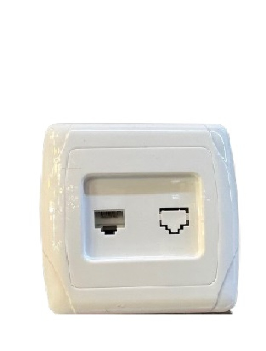 ** Priză computer albă ONEGA TDM