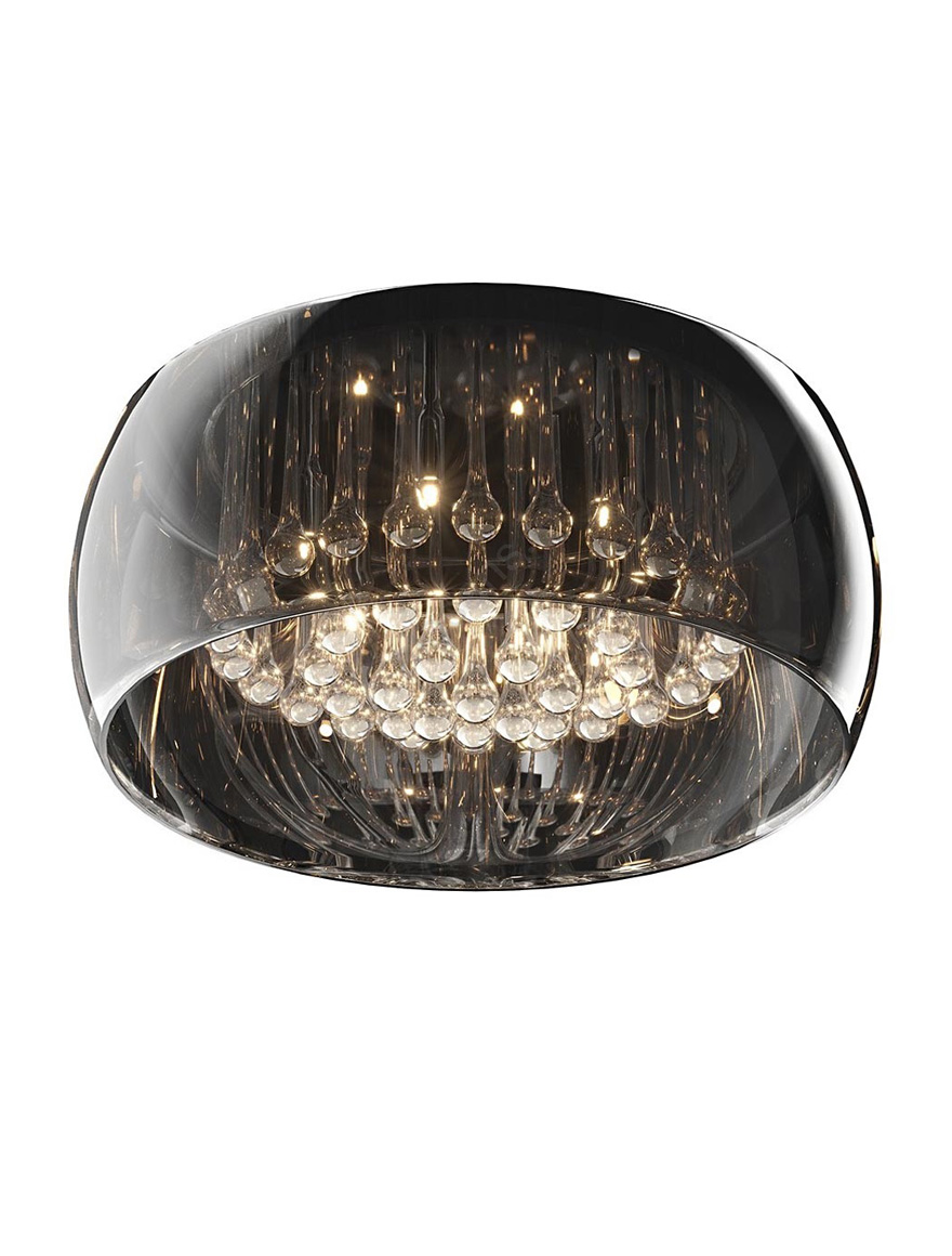 Люстра CRYSTAL C0076-05L-F4FZ 5XG9 42W хрустальный хром дымчатый ZUMALINE