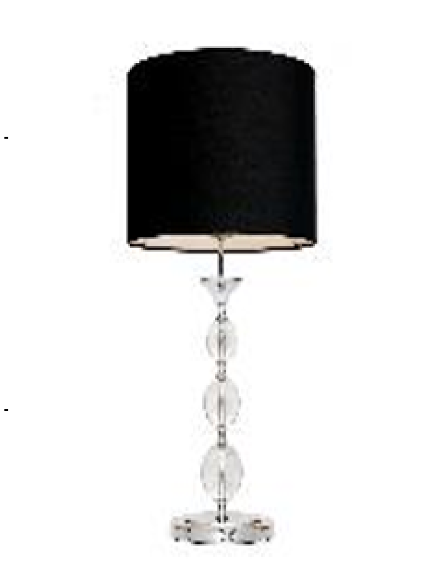 * Lampă de masă REA RLT93163-1B 1XE27 60W glass chrome bk ZUMALINE