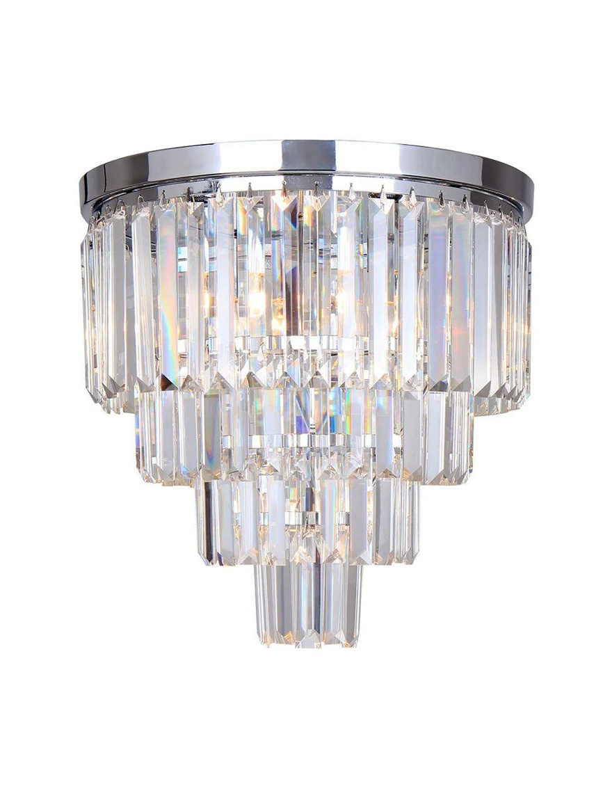 Lustră AMEDEO FC17106 5xE14 40W crystal glass chrome ZUMALINE
