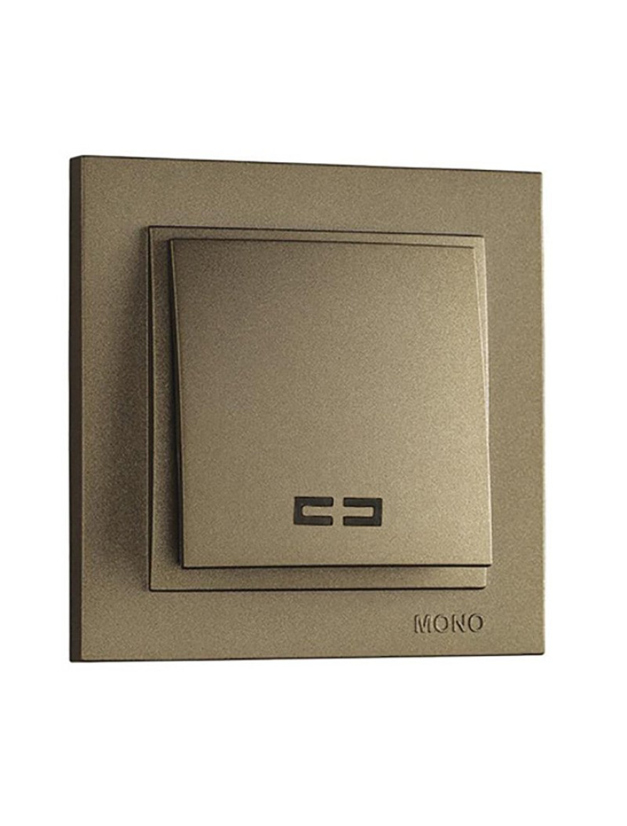 ** Întrerupător 1cl. ilum. bronz Despina Mono 10buc.