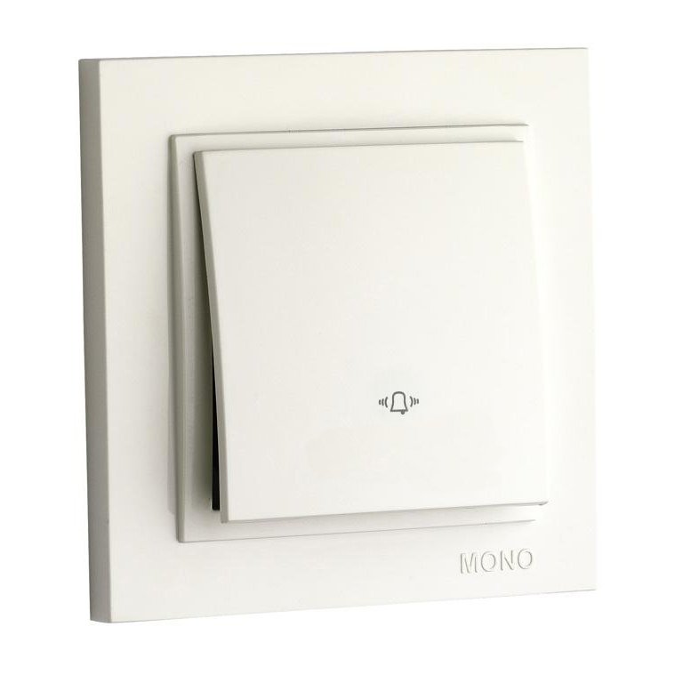 Buton sonerie alb Despina Mono