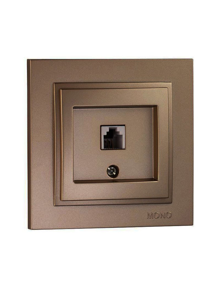 * Priză de date telefon (623K CAT3) bronz Despina Mono 10buc.