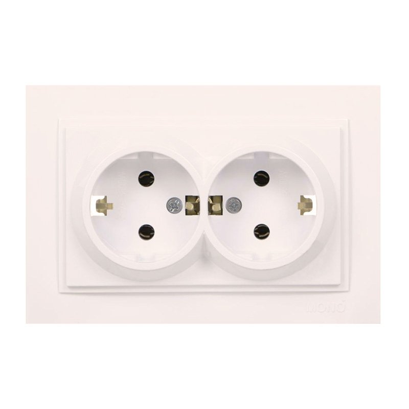 Розетка 2-полюсная л/п слоновая кость Despina Mono