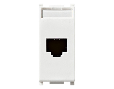09338.9 Priză calculator RJ45 albă Neve