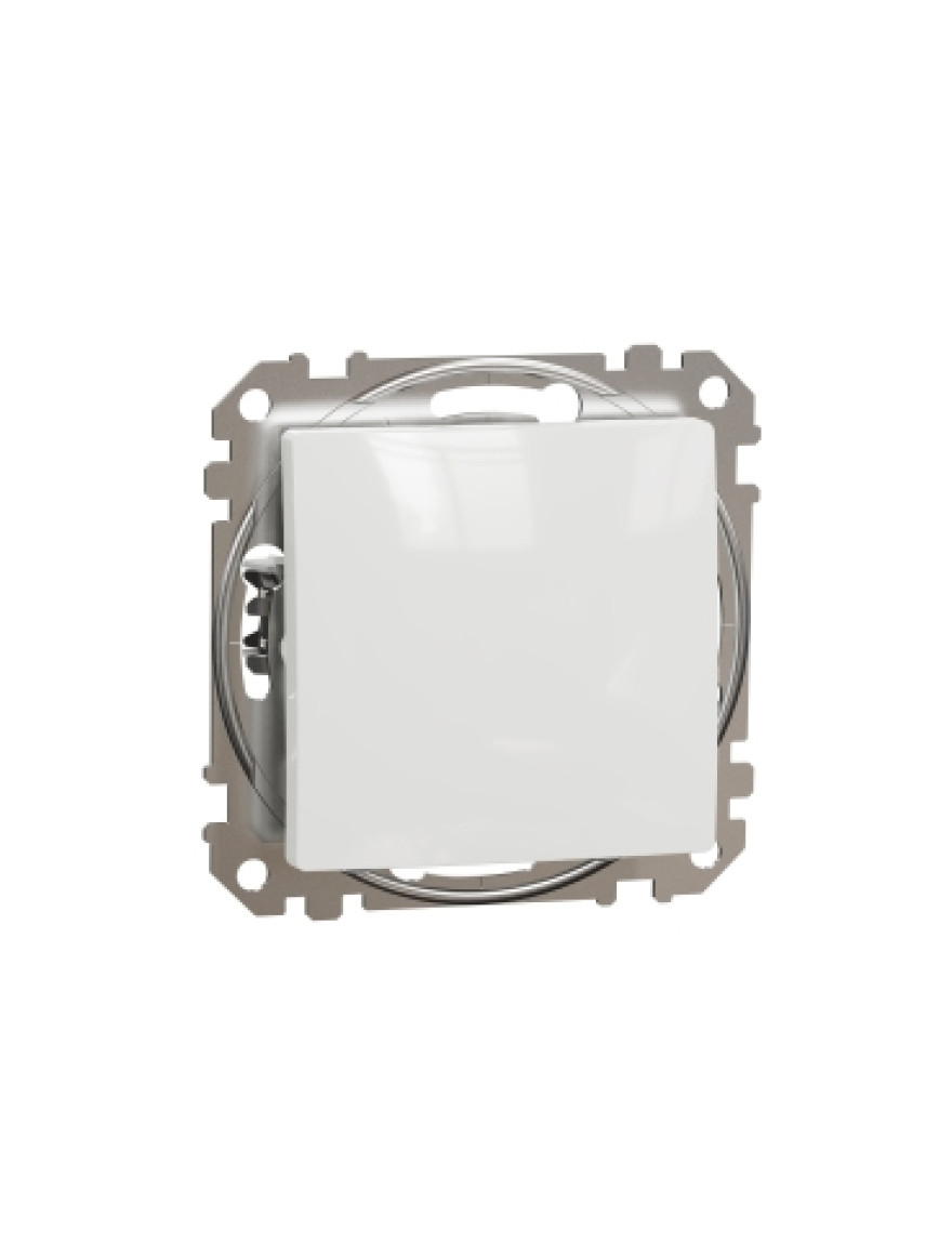 Întrerupător unitar cu revenire 10A alb SDD111111 Sedna Noua