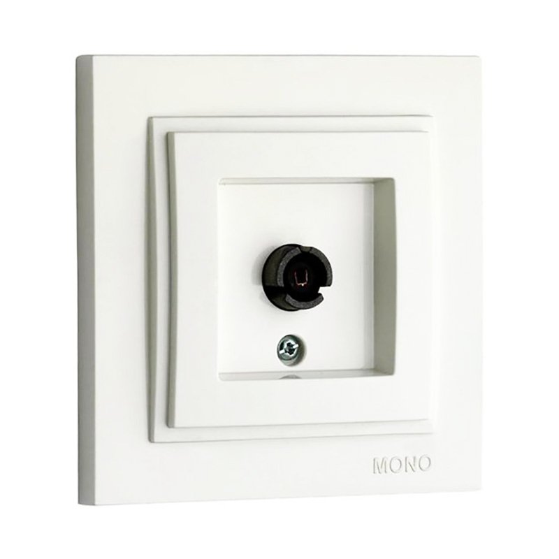 Розетка ТВ белая Despina Mono