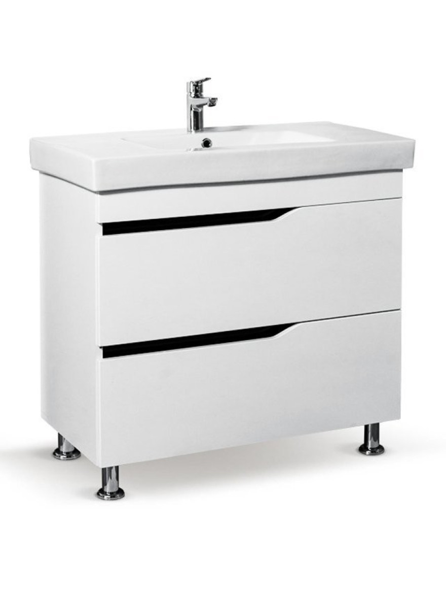 Masca cu 2 sertare si lavoar Elsass 85x92x49cm alb