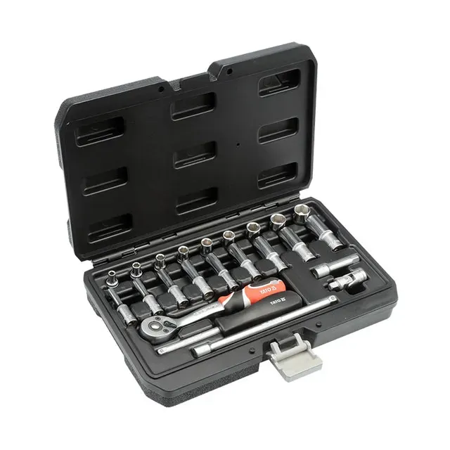 *Set chei tubulare cu antrenor 1/4" 23buc Yato