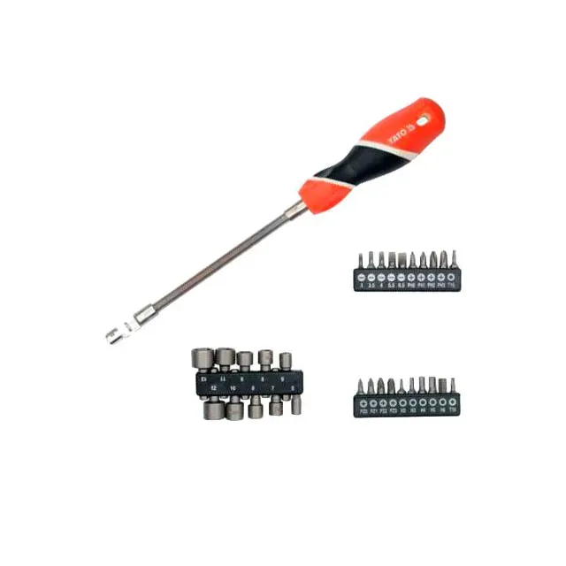 Гибкая отвертка с 31 битой Yato.