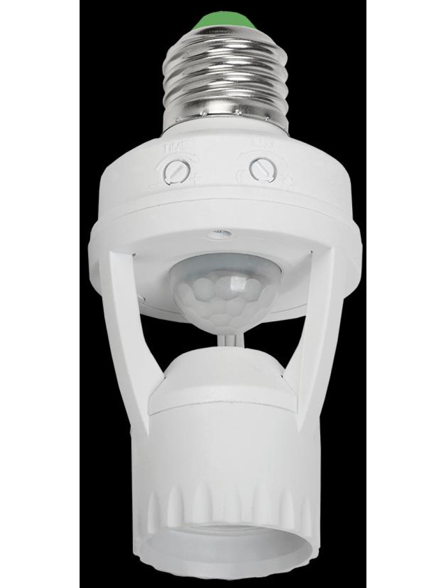 Senzor mișcare DD 045 alb,E27,360°,IP20 IEK