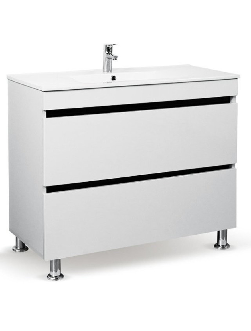 Masca cu 2 sertare si lavoar Acvitania 85x101x47cm alb