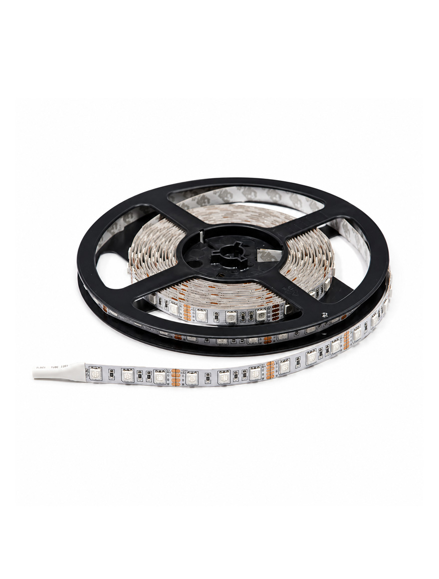 Bandă LED SMD5050 14,4W 24V 60led/m IP20 RGB 10mm 5M ELMOS
