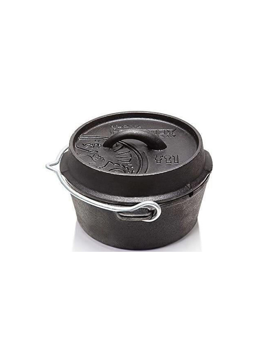 Ceaun - cuptor din fontă fără picioare Petromax Dutch Oven FT1-T SYTON
