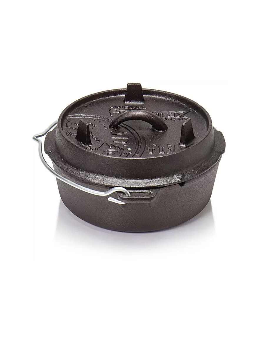 Ceaun - cuptor din fontă fără picioare Petromax Dutch Oven FT3-T SYTON