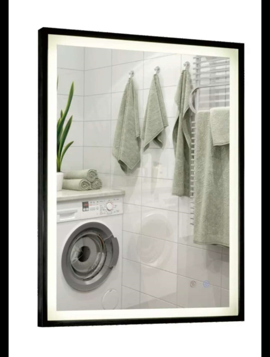 6117/12080 Oglindă LED touch 3chrom non-polar dim,Black,120x80  LuminaLED