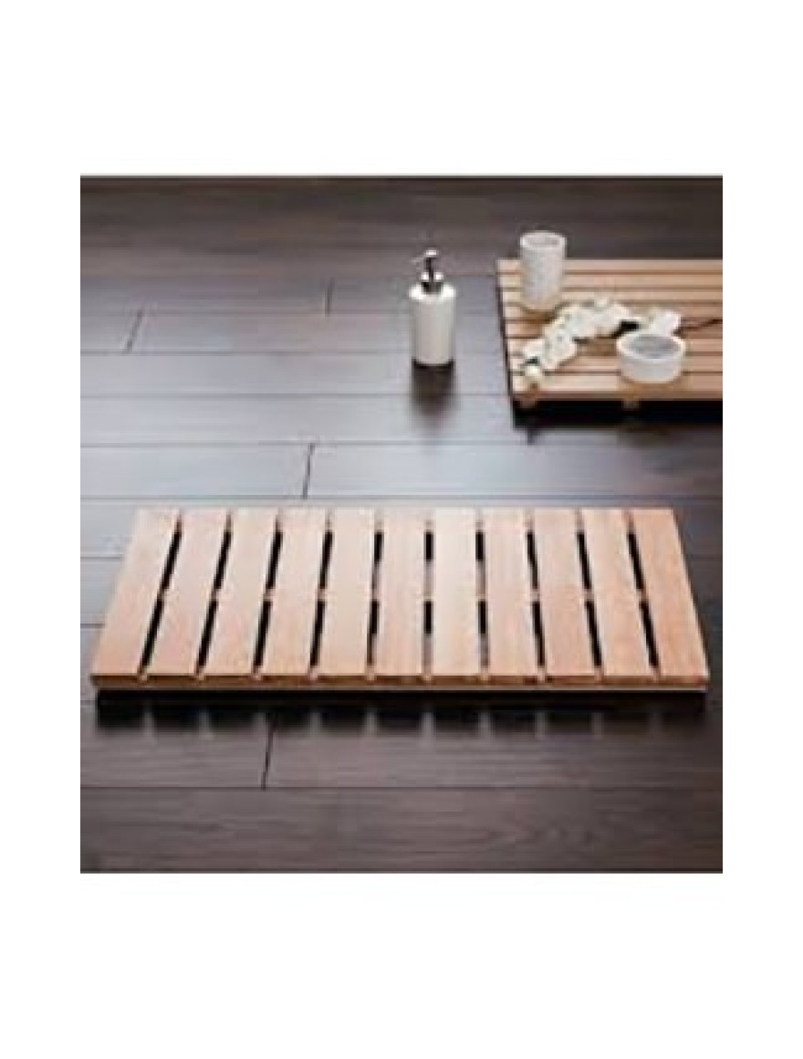 Covor de lemn baie grilaj 38x72cm Bambuc