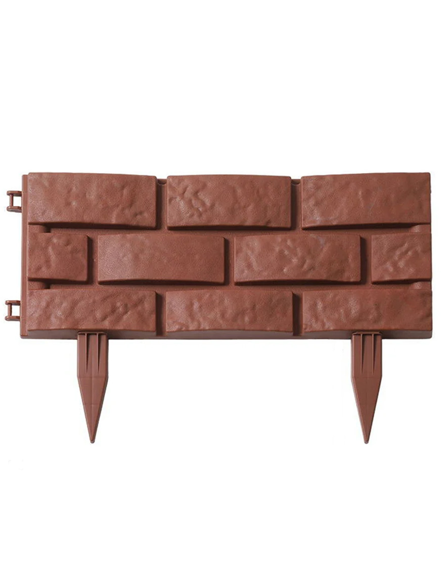 Gard decorativ pentru curte/gradina "Caramida" 4buc 42Х17.5cm