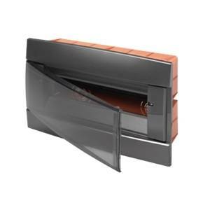 Декоративный встроенный электрический щит Gewiss SLATE, 8 модулей.