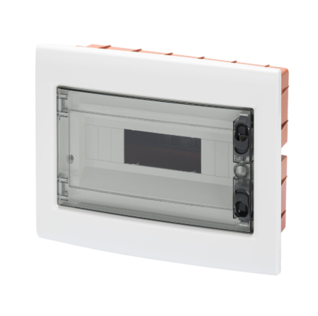 Герметичный электрический щит с прозрачной дверцей Gewiss, 12 модулей, степень защиты IP4.