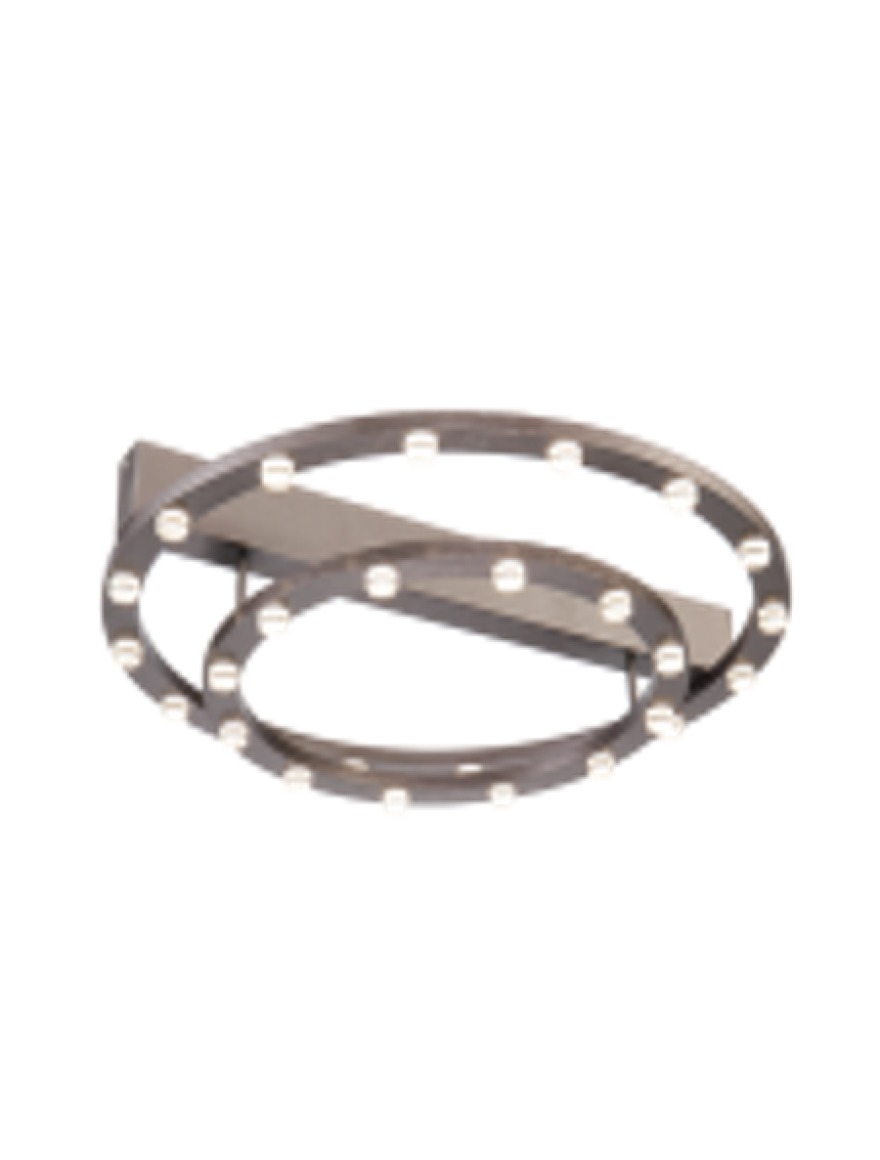 Lustră LED FS-036-X28 56W,3000K,Al+acryl,Brushed coffee LuminaLed