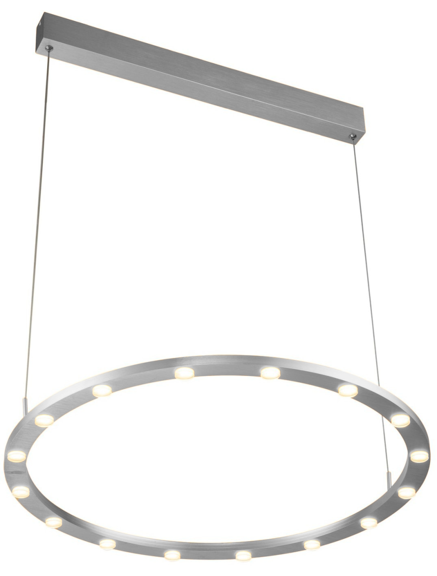 Lustră LED FS-036-D12 24W,3000K,Al+acryl,Brushed silver LuminaLed